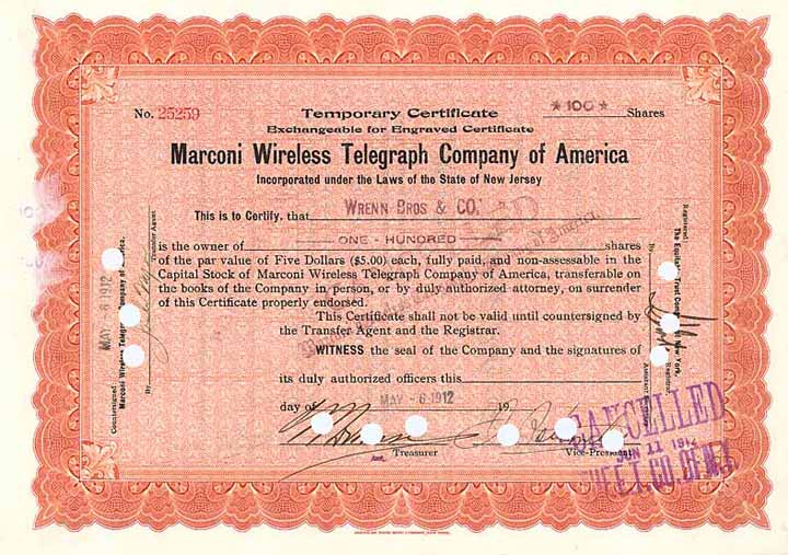 Marconi Wireless Telegraph Co. of America