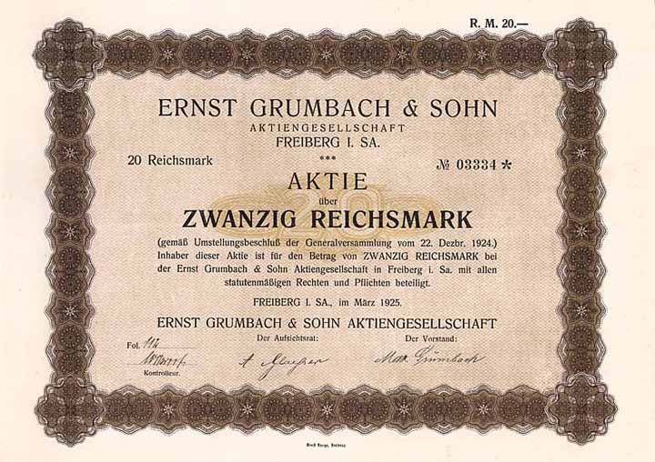 Ernst Grumbach & Sohn AG