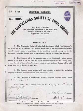 Colonization Society of India Ltd.