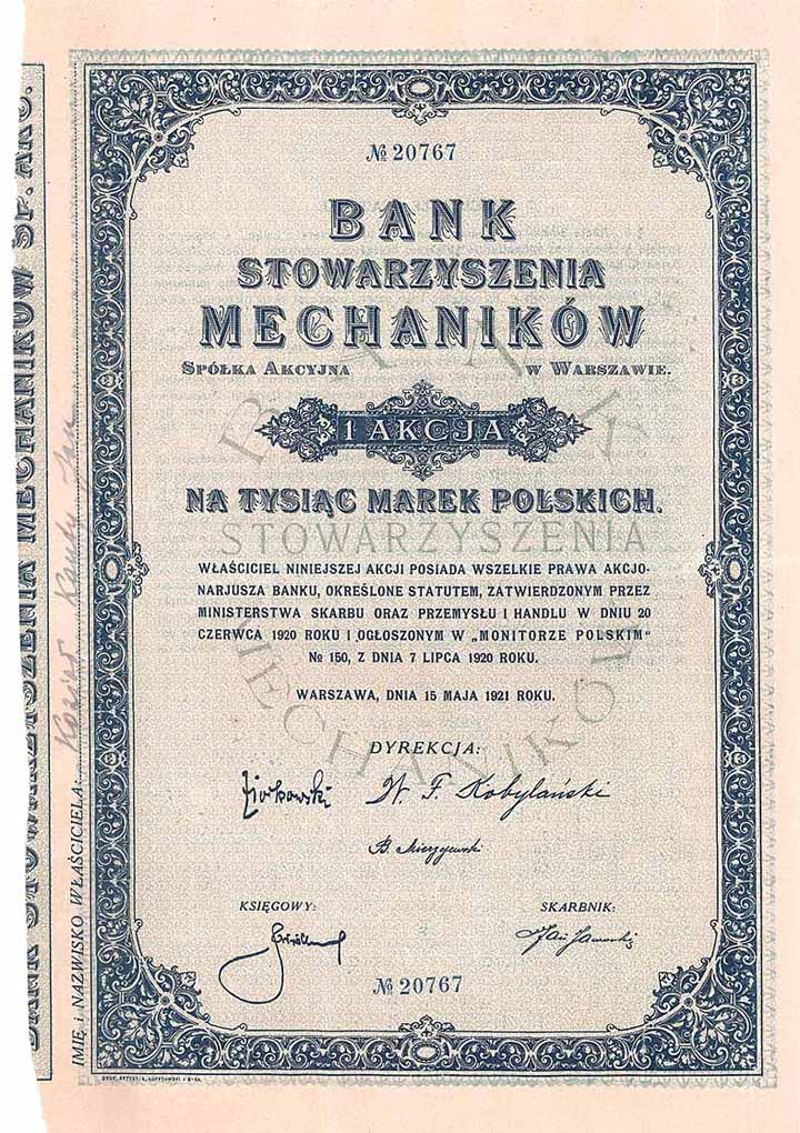 Bank Stowarzyszenia Mechanikow S.A.