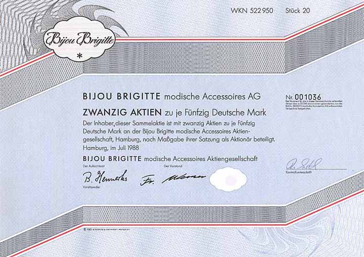 Bijou Brigitte modische Accessoires AG