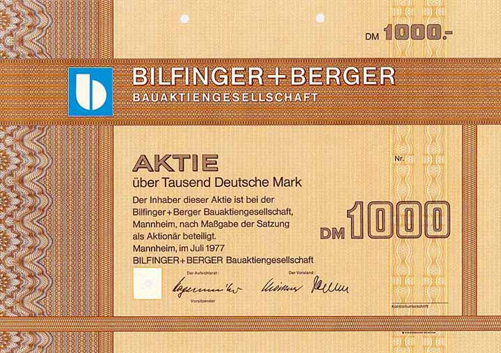 Bilfinger + Berger Bauaktiengesellschaft