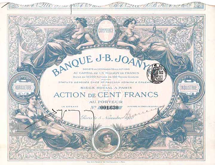 Banque J-B. Joany