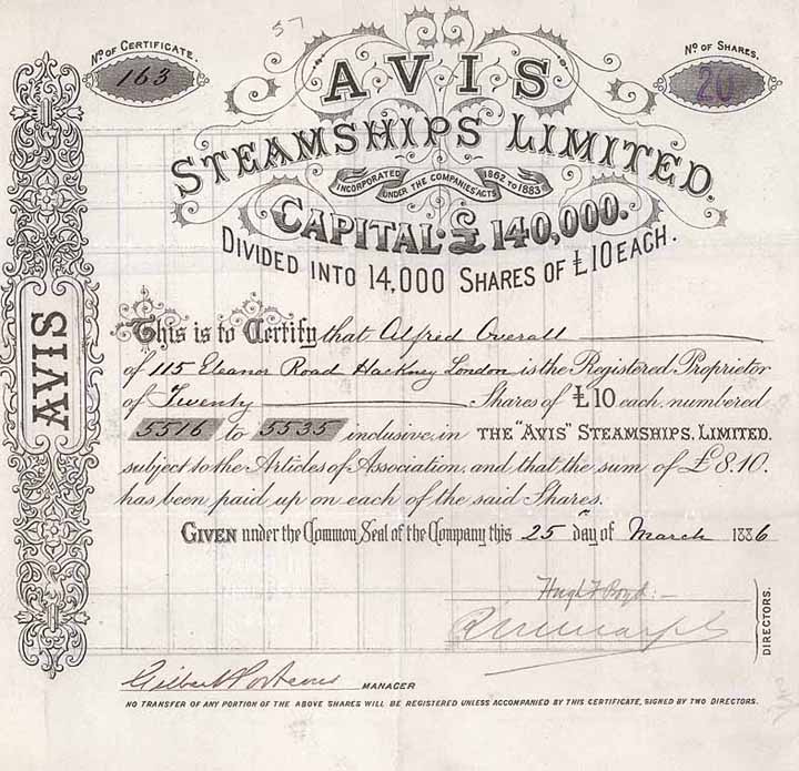 AVIS Steamships Ltd.