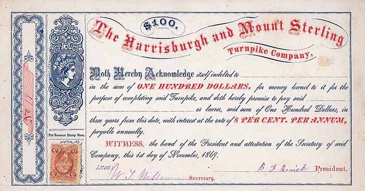 Harrisburgh & Mount Sterling Turnpike Co.