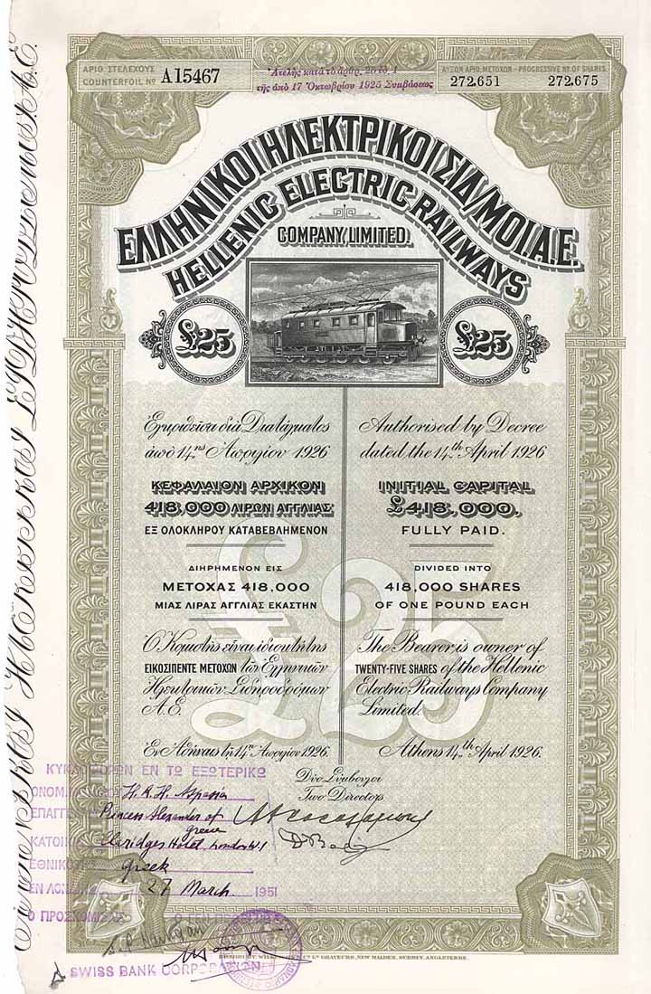 Hellenic Electric Railways Co. Ltd.