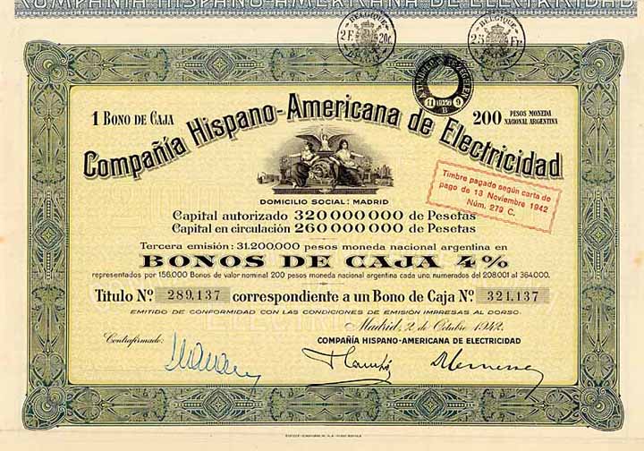 Cia. Hispano-Americana de Electricidad