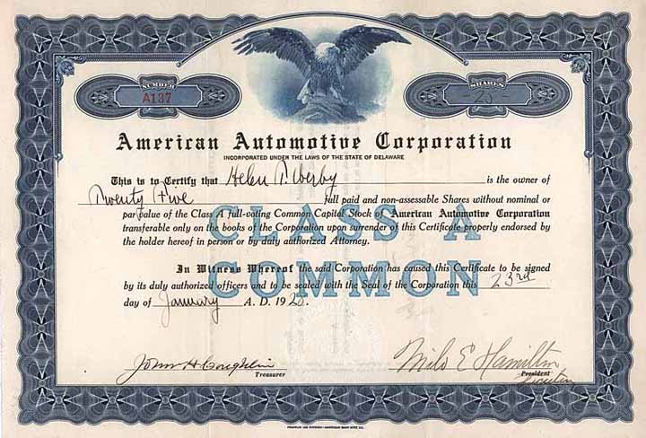 American Automotive Corp.