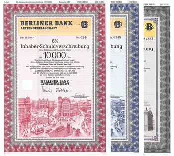 Berliner Bank AG (5 Stücke)