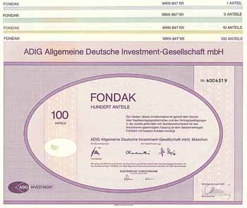 ADIG Allgemeine Deutsche Investment-Gesellschaft mbH (4 Stücke)