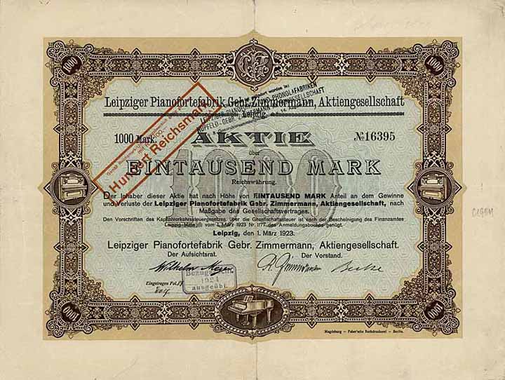 Leipziger Pianofortefabrik Gebr. Zimmermann AG