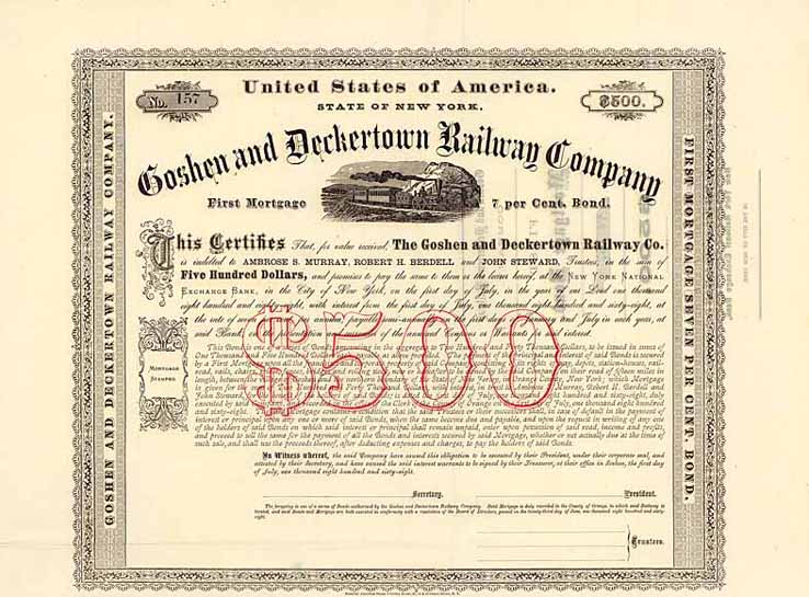 Goshen & Deckertown Railway