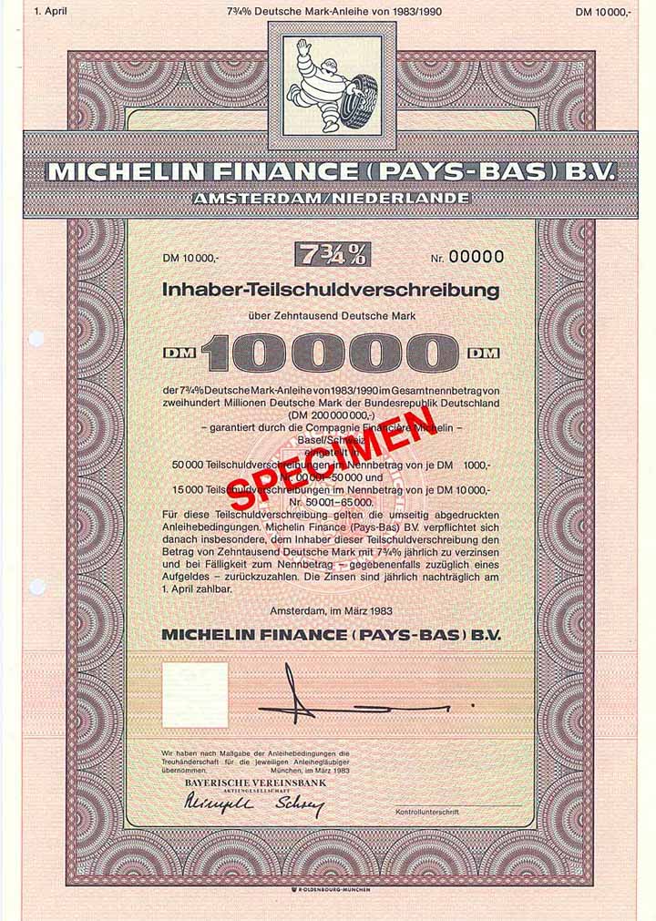 Michelin Finance (Pays-Bas) B.V.