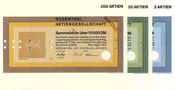 Rosenthal AG (3 Stücke)