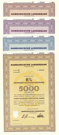 Hamburgische Landesbank - Girozentrale - (4 Stücke)