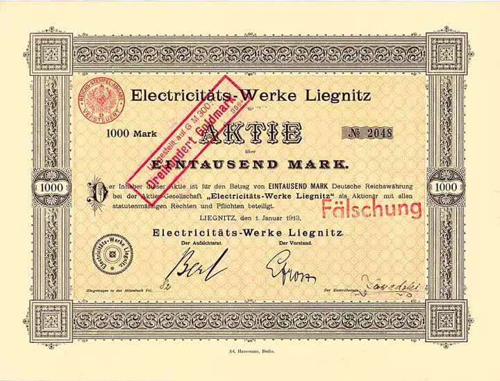 Electricitäts-Werke Liegnitz