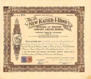 New Kaiser-I-Hind Spinning and Weaving Company Ltd.
