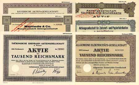 Deutschland „Reichsmark - Konvolut“ (8 Stücke)