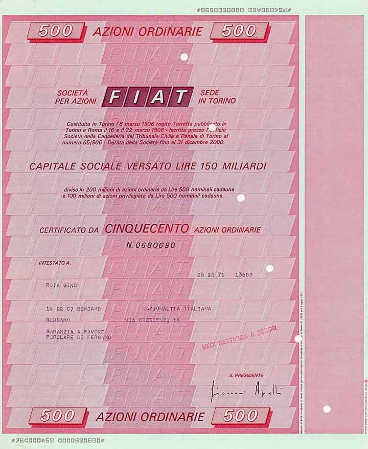FIAT S.p.A.