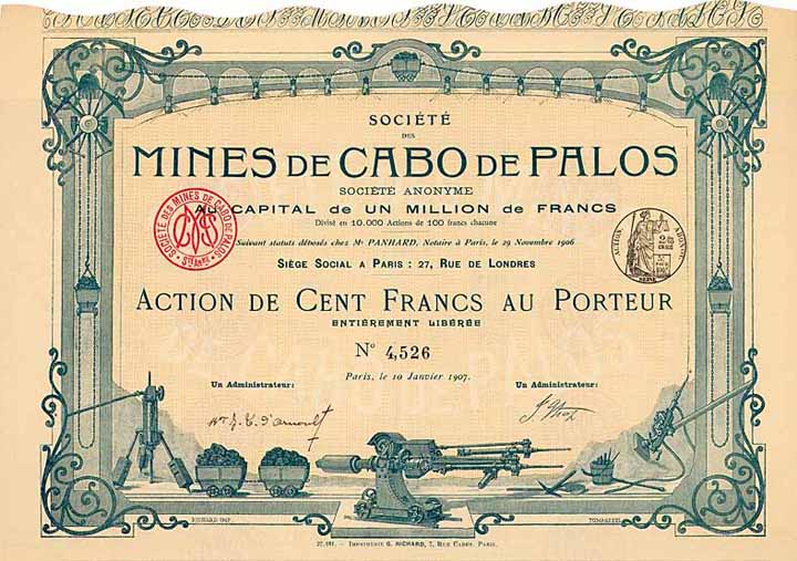 Soc. Mines de Cabo de Palos S.A.