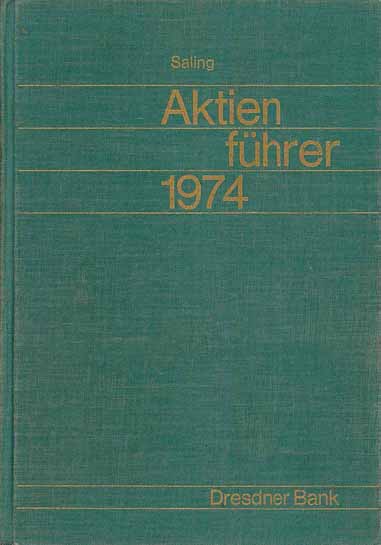 Saling Aktienführer 1974