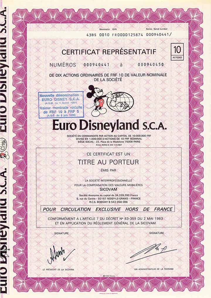 Euro Disneyland S.C.A.
