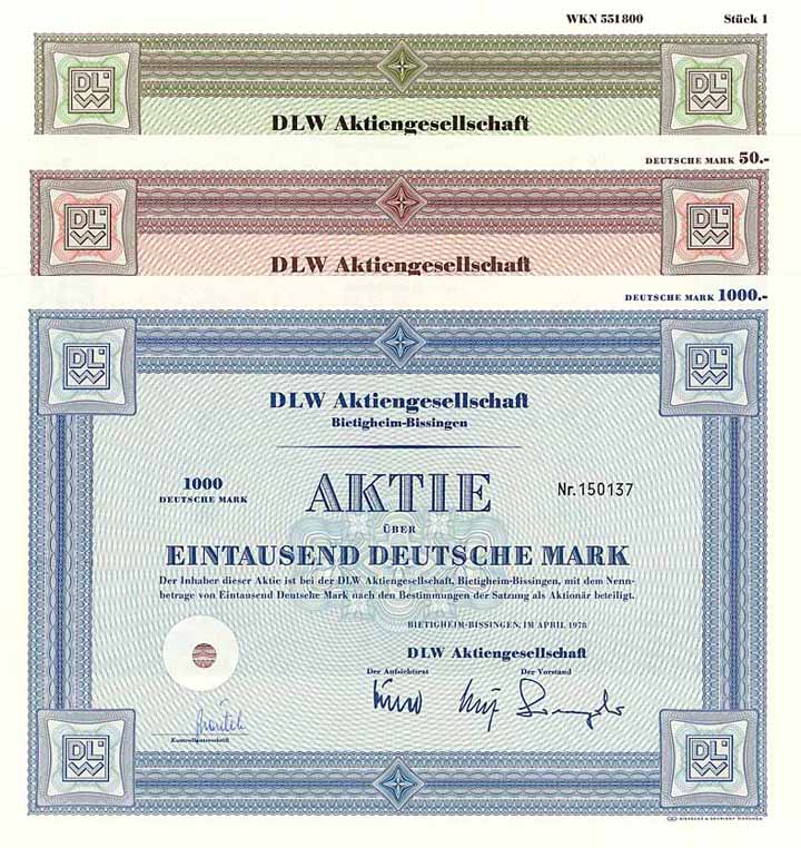DLW AG (4 Stücke)