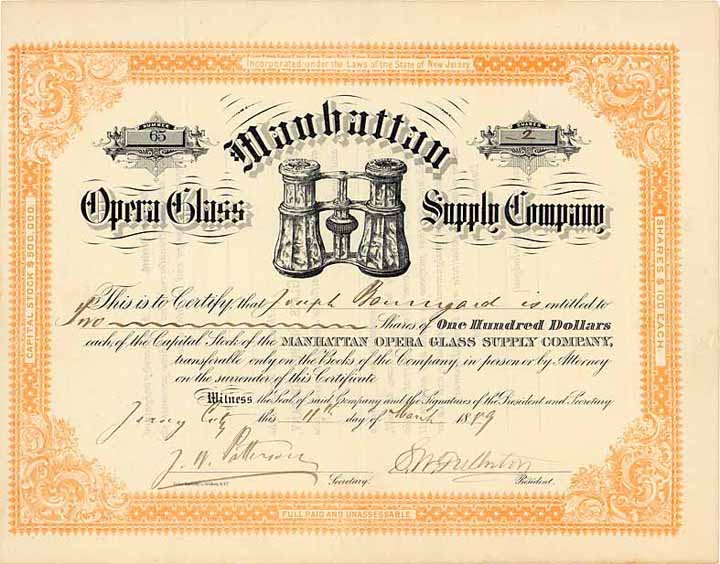 Manhattan Opera Glass Supply Co.