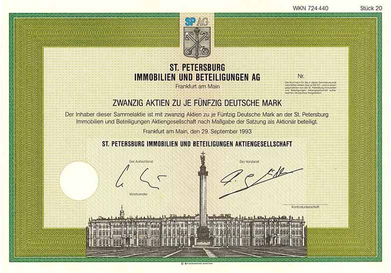 St. Petersburg Immobilien und Beteiligungen AG