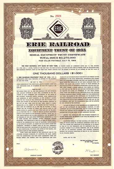 Erie Railroad Equipment Trust of 1955
