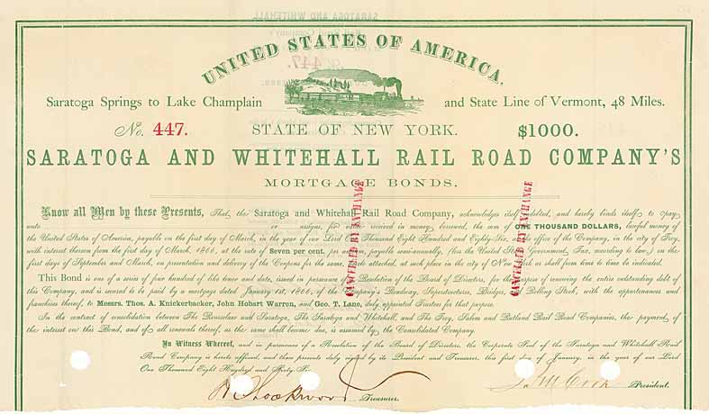 Saratoga & Whitehall Railroad