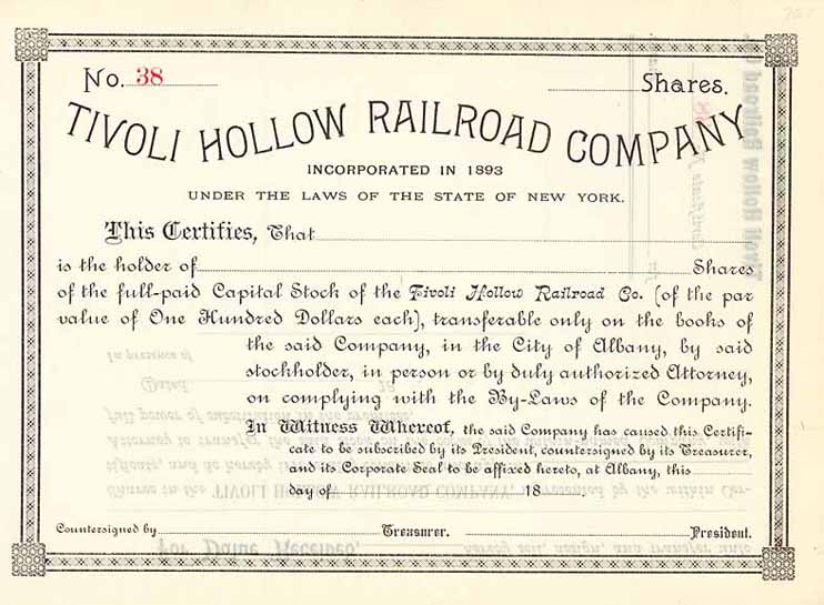Tivoli Hollow Railroad