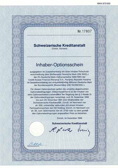 Schweizerische Kreditanstalt