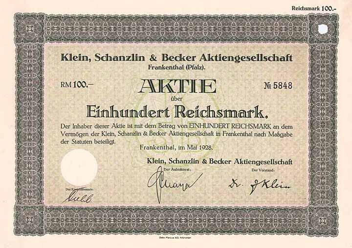 Klein, Schanzlin & Becker AG