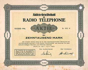 AG für Radio Telephonie