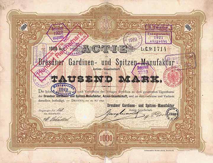 Dresdner Gardinen- und Spitzen-Manufactur AG