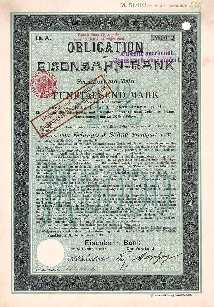 Eisenbahn-Bank