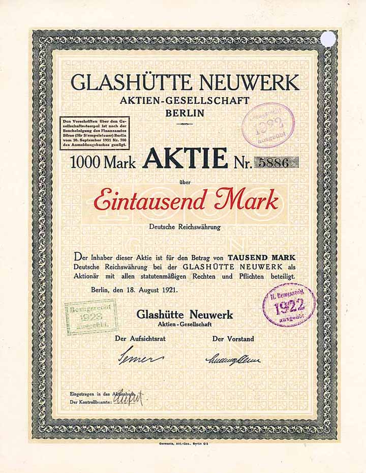 Glashütte Neuwerk AG