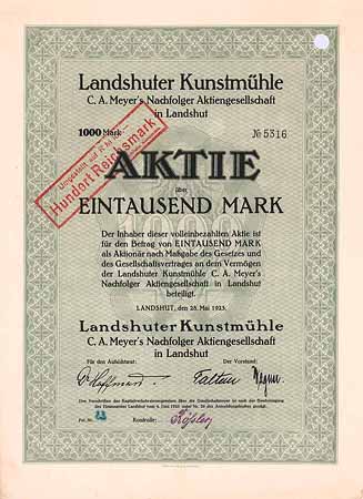 Landshuter Kunstmühle C. A. Meyer's Nachfolger AG