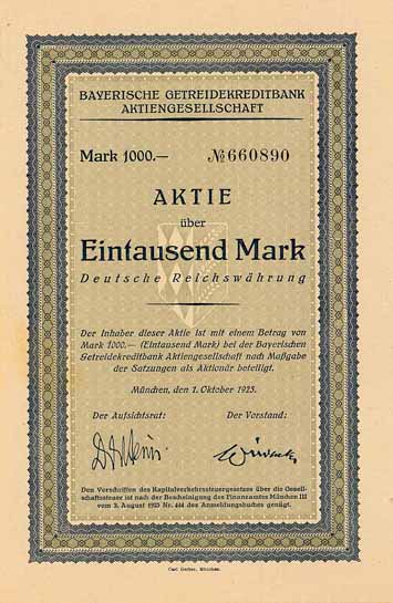 Bayerische Getreidekreditbank AG