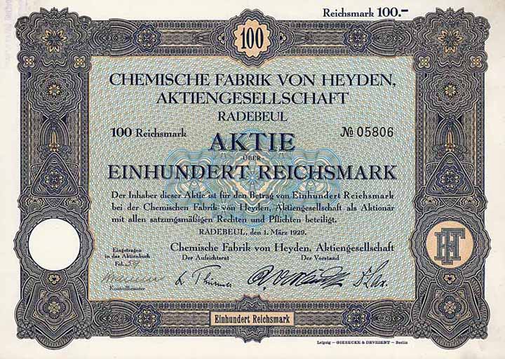 Chemische Fabrik von Heyden AG