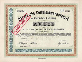 Bayerische Celluloidwarenfabrik vorm. Albert Wacker AG