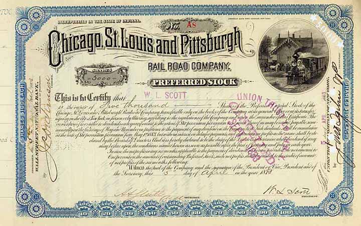 Chicago, St. Louis & Pittsburgh Railroad Co