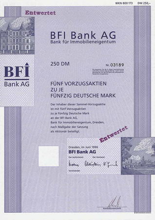 BFI Bank AG Bank für Immobilieneigentum