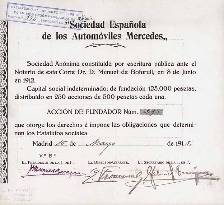 Sociedad Espanola de los Automóviles Mercedes S.A.