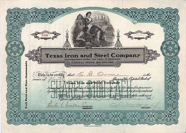 Texas Iron and Steel Company