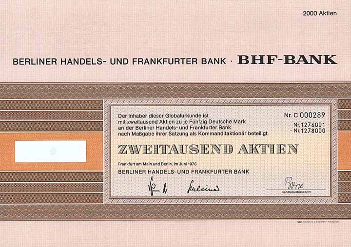 Berliner Handels- und Frankfurter Bank