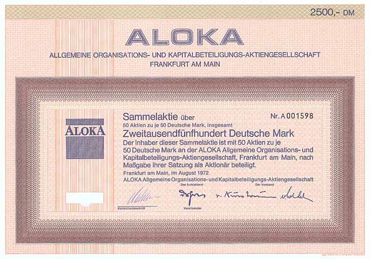 ALOKA Allgemeine Organisations- und Kapitalbeteiligungs-AG