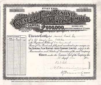 General Film Renting (1920) Co.