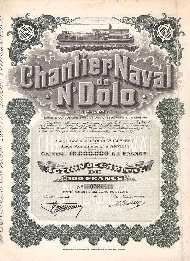 Chantier Naval de N’Dolo (Chanado) Soc. Congolaise p.A.